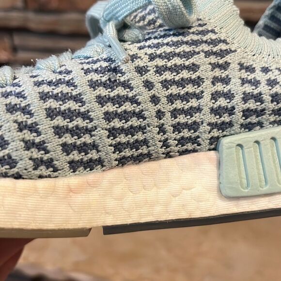 Adidas NMD_R1 STLT Primeknit "Ash Green" Sneakers - Picture 9 of 10